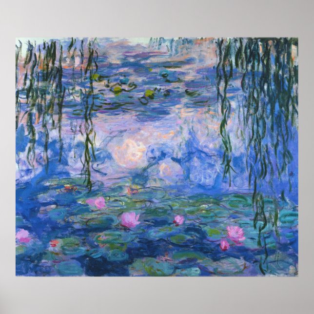 Poster Claude Monet - Lys à eau, 1916 (Devant)