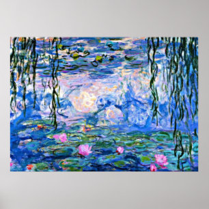 Poster Claude Monet - Lys à eau, 1919