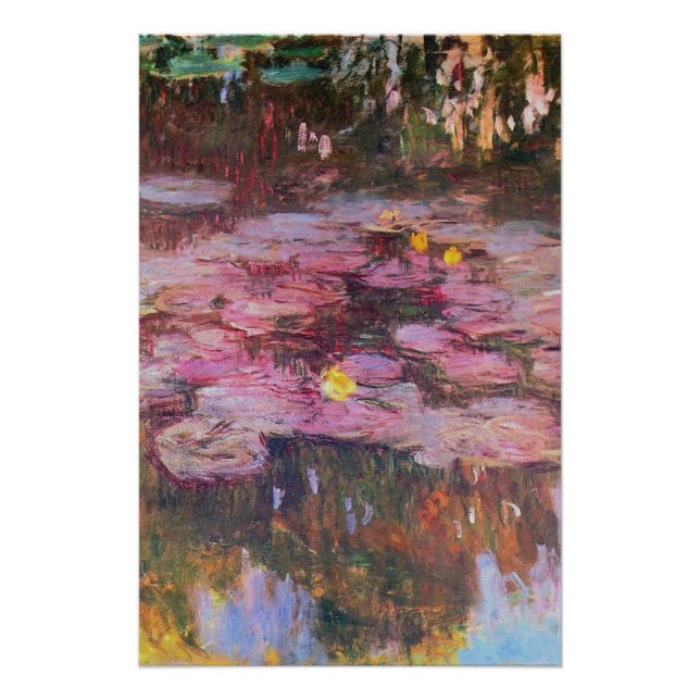 Poster Claude Monet - Lys d'eau 1917 (Devant)