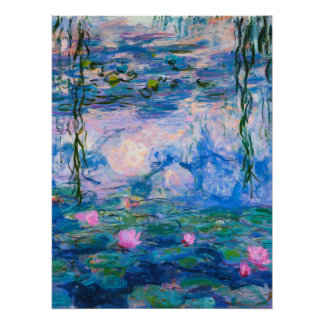 Poster Claude Monet - Lys d'eau 1919