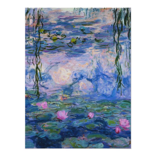 Poster Claude Monet - Lys d'eau 1919 (Devant)