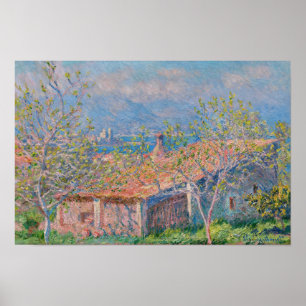 Poster Claude Monet - Maison de jardinier à Antibes