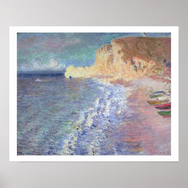 Poster Claude Monet | Matin à Etretat (Devant)
