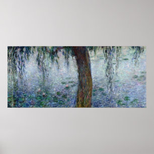 Poster Claude Monet   Nénuphar - Flux de pleurs droite