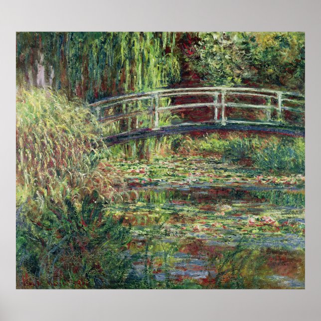 Poster Claude Monet | Nénuphar Pond : Pink Harmony, 1900 (Devant)