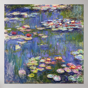 Poster Claude Monet - Nymphéas