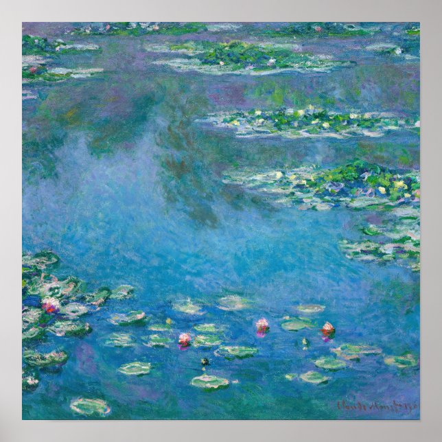 Poster Claude Monet - Nymphéas 1906 (Devant)