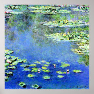 Poster Claude Monet - Nymphéas, 1907,
