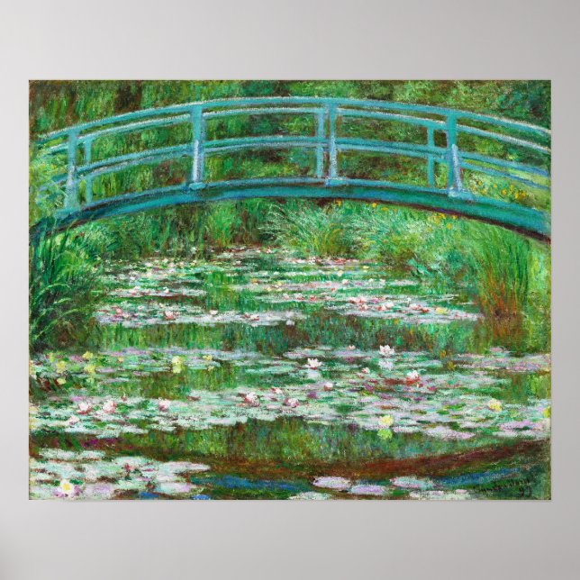 Poster Claude Monet : passerelle japonaise (Devant)