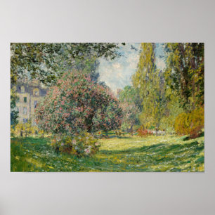 Poster Claude Monet - Paysage : Le Parc Monceau