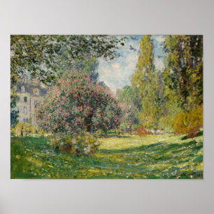 Poster Claude Monet   Paysage : Le Parc Monceau