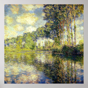 Poster Claude Monet - peupliers sur l'Epte
