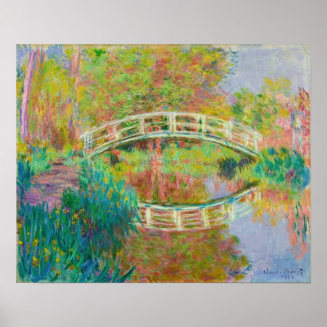 Poster Claude Monet - Pont Japonais, Giverny (Devant)