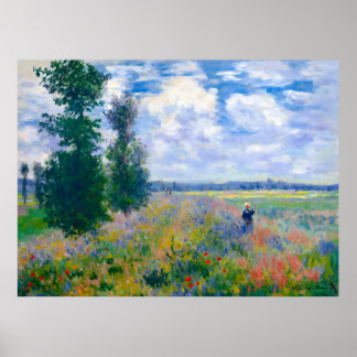 Poster Claude Monet, Poppy Fields près d'Argenteuil, 1875
