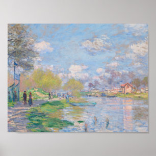 Poster Claude Monet - Printemps Sur La Seine