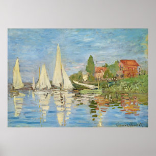 Poster Claude Monet - Regattas à Argenteuil