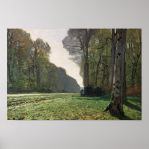Poster Claude Monet   Route vers Bas-Breau, Fontainebleau