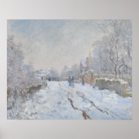 Claude Monet - Scène de neige à Argenteuil