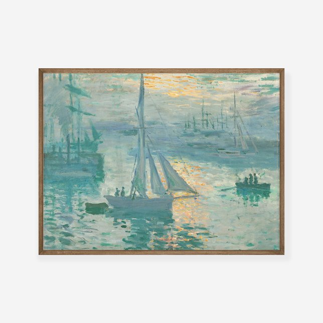 Poster Claude Monet Sunrise Marine Art Imprimer (Créateur téléchargé)