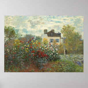 Poster Claude Monet   The Artist's Garden in Argenteuil