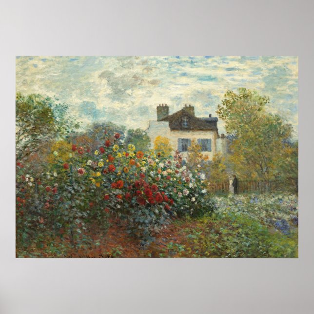 Poster Claude Monet | The Artist's Garden in Argenteuil (Devant)