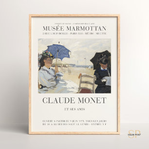 Poster Claude Monet The Beach at Trouville Art Print