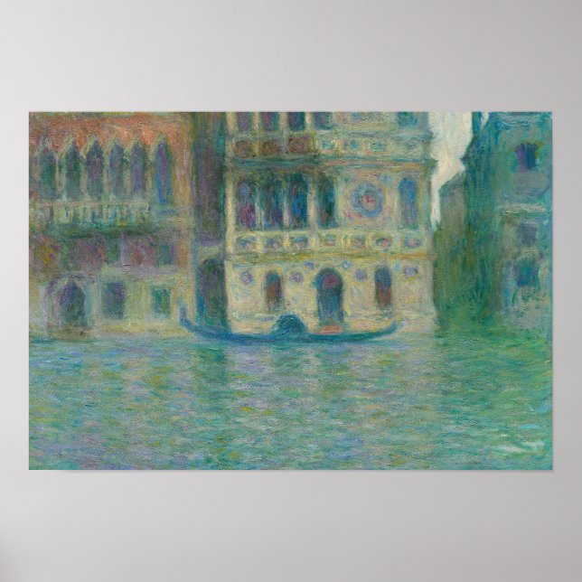 Poster Claude Monet - Venise, Palazzo Dario (Devant)