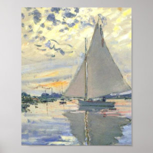 Poster Claude Monet - Voilier Au Petit Gennevilliers