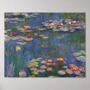 Poster Claude Monet Water Lilies 1916 Fine Art