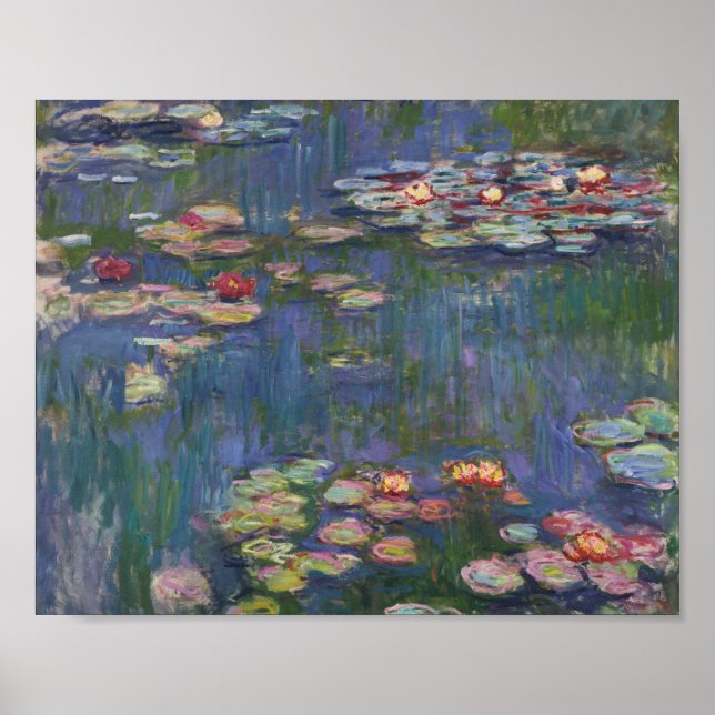 Poster Claude Monet Water Lilies 1916 Fine Art (Devant)