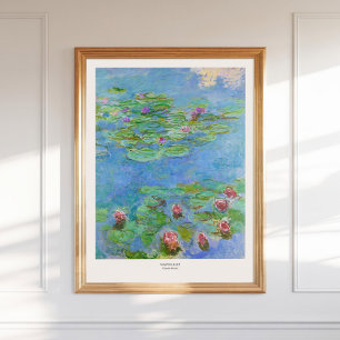 Poster Claude Monet Water Lys Art Imprimer Décor Vintage
