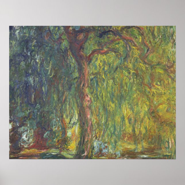 Poster Claude Monet - Willow en pleurs (Devant)