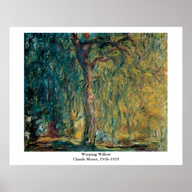 Poster Claude Monet - Willow Weeping (Devant)