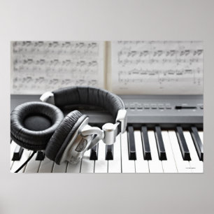 Poster Clavier de piano électrique