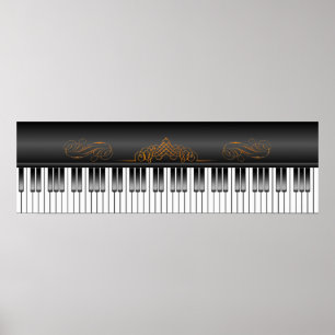 Poster Clavier pour piano