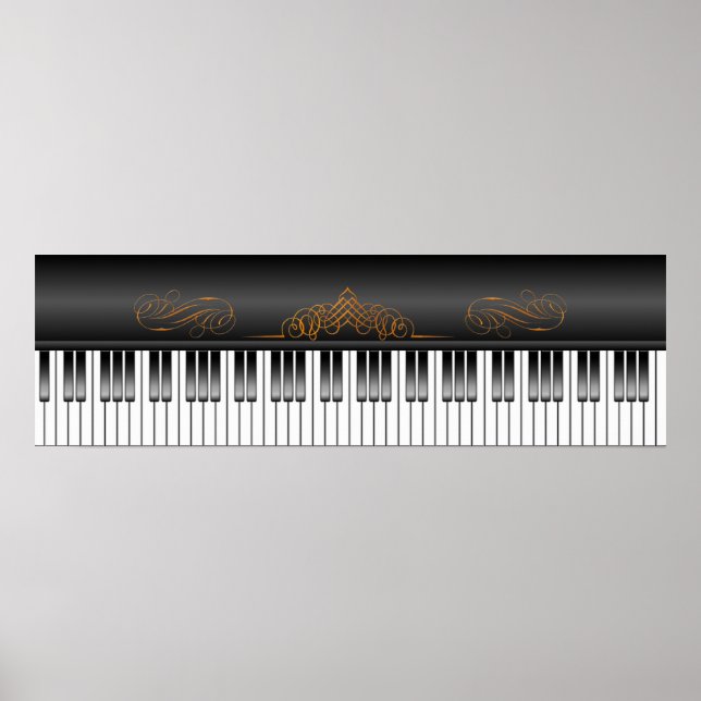 Poster Clavier pour piano (Devant)