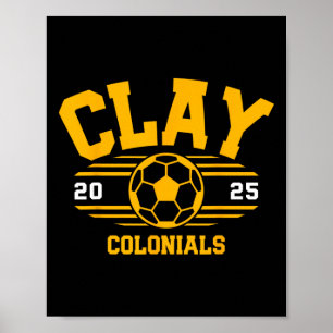 Poster Clay Colonials Soccer Byll 2025 