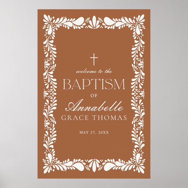 Poster Clay Talavera Carrelage Espagne Fiesta Baptême Bie (Devant)