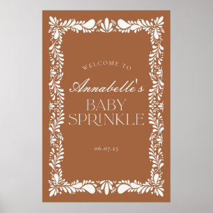 Poster Clay Talavera Espagnol Fiesta Baby Sprinke Bienven