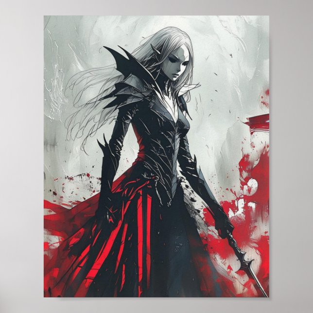 Poster Claymore - Imaginaire sombre Anime Guerrier (Devant)