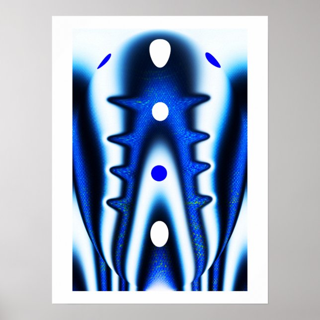 Poster Clé d'illustration d'alien (Devant)