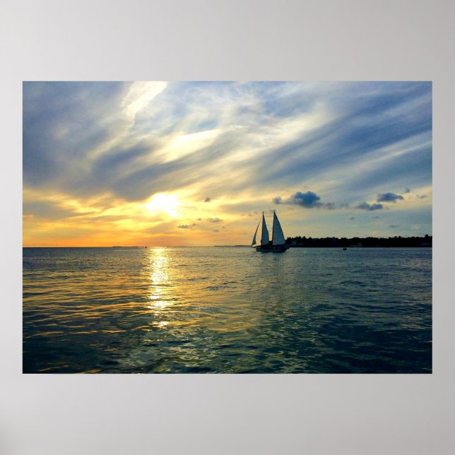 Poster Clé West Sunset (Devant)