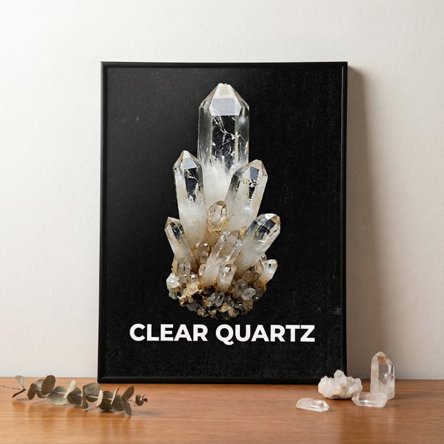 Poster Clear Quartz Crystal Cluster (Créateur téléchargé)