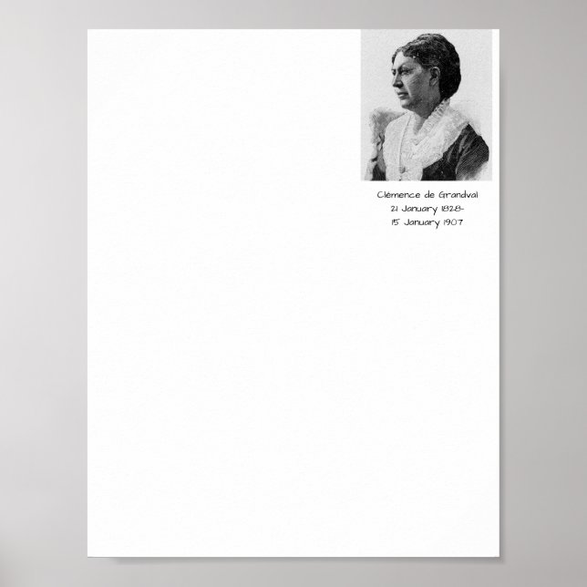 Poster Clémence Grandval (Devant)