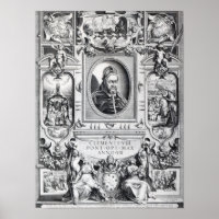 Clément VIII, entouré