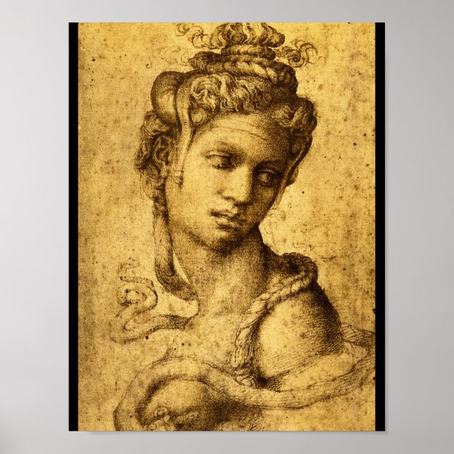 Poster Cleopatra', Michelangelo_Études des Maîtres (Devant)