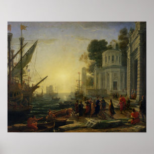 Poster Cléopâtre débarquant au tarse, 1642