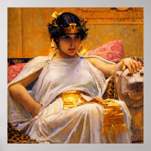 Poster Cléopâtre par John William Waterhouse
