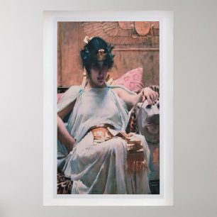 Poster Cléopâtre par John William Waterhouse Vintage Fin