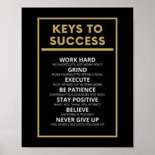 Poster Clés de succès